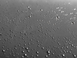 water drops in black