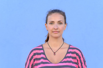 Portrait of beautiful young woman