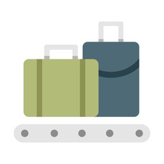 Baggage flat illustration