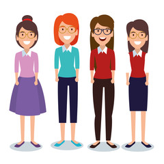 young women avatars characters