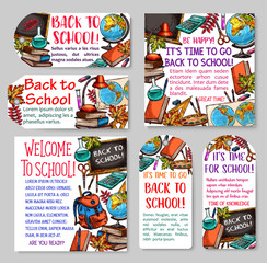 Back to school tag and label for sale design