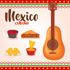 delicious mexican food icons