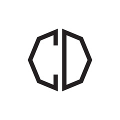 two letter CD octagon logo