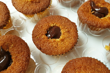 delicious cupcakes with cream