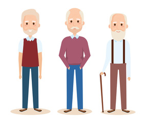 cute grandfathers avatars characters