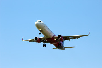 Airplane is ready for landing