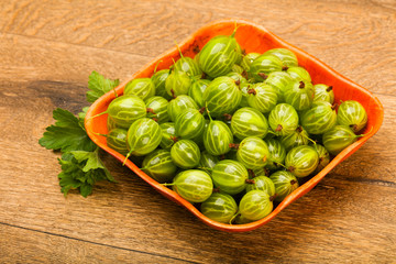 Gooseberries in the bowl