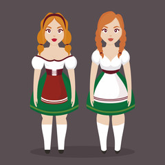 Oktoberfest festival design with icon vectot ilustration