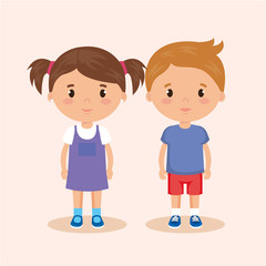 cute and little kids couple