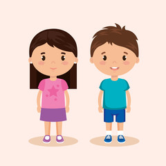 cute and little kids couple