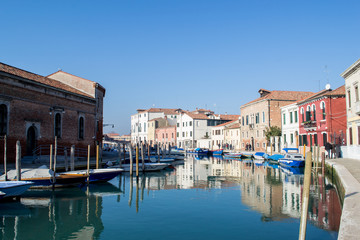 Fototapeta na wymiar Boats in Canal