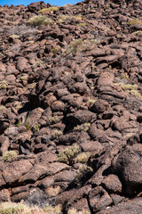 Lava Gestein am Fuße eines Vulkans
