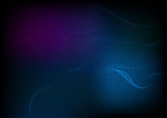Dark abstract futuristic hi-tech wavy background