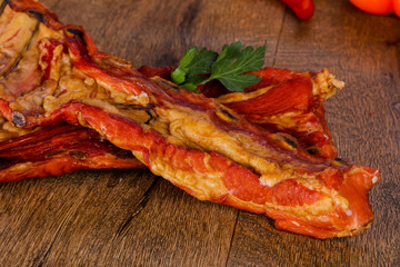 Smoked pork meat