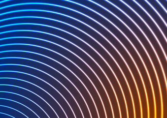 Bright neon laser beam lines abstract background