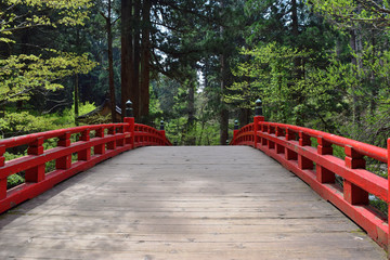 国宝 羽黒山五重塔周辺の風景