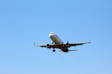 Airplane is ready for landing