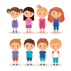 cute and little kids group