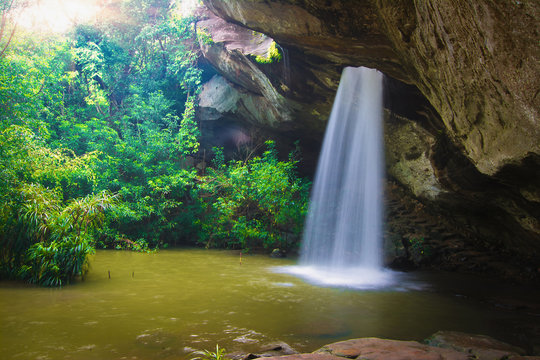 Beautiful of Sang Chan Waterfall (Moonlight Waterfall) - Ubon Ratchathani, Thailand