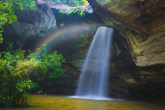 Beautiful of Sang Chan Waterfall (Moonlight Waterfall) - Ubon Ratchathani, Thailand
