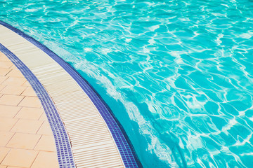 Obraz na płótnie Canvas Water swimming pool. pool with blue water