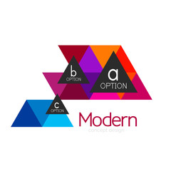 Triangle shape design abstract business logo icon design. Company logotype branding emblem idea