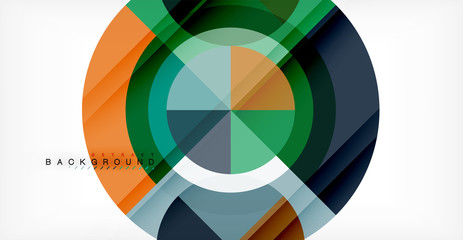 Fototapeta premium Vector circle abstract background
