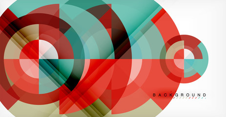 Vector circle abstract background