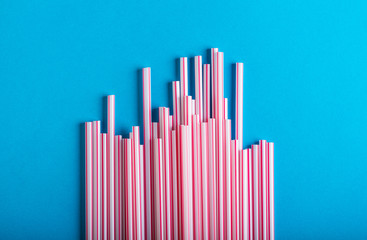 Cocktail Tubes blue art background
