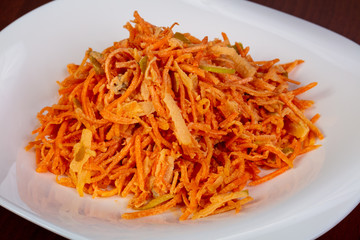 Salad with carrots and apple