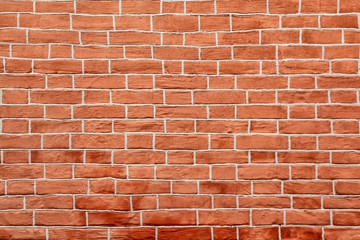 Red brick wall of an building, background texture of a brick