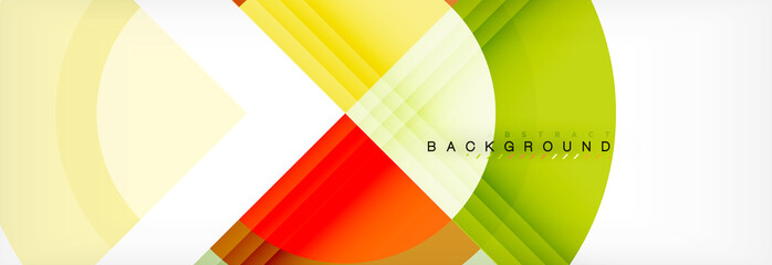 Obraz premium Vector circular geometric abstract background