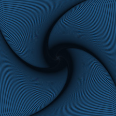 abstract graphic background with a wired helix pattern in dark blue shades