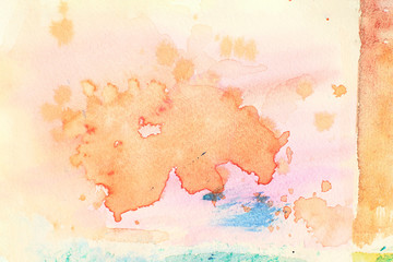 Abstract watercolor background painting