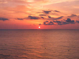 Sunset and sunrise in Cala Millor