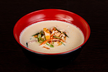 Cream soup with fish