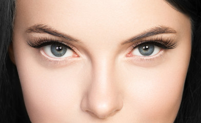 Eyes woman lashes beauty close up macro