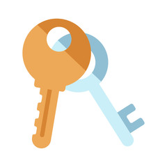 Keys flat illustration