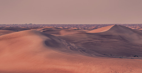 Beautiful sand dunes in the desert.