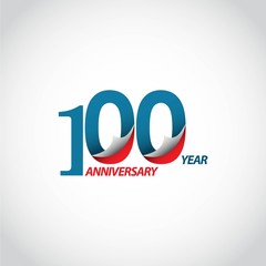 100 Year Anniversary Vector Template Design Illustration