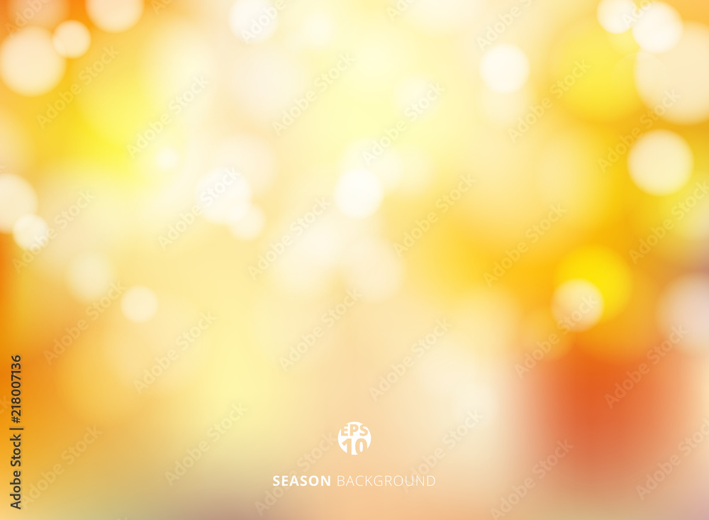 Canvas Prints abstract autumn season blurred bokeh background.