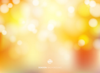 Abstract autumn season blurred bokeh background.