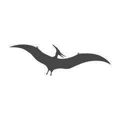 Pterodactyl icon, Vector drawing, Pteranodon bird © sljubisa
