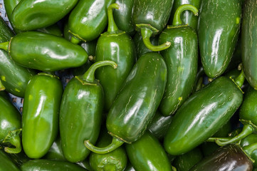 Green chili peppers