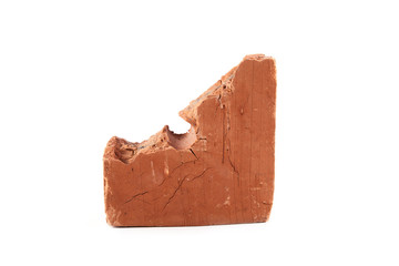 Old brick isolated