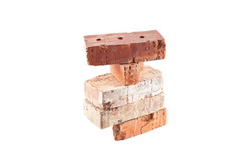 Old brick isolated