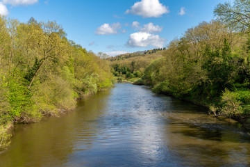 Fototapeta na wymiar The River Severn in Coalport, Shropshire, England, UK
