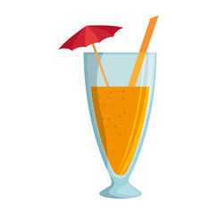 tropical cocktail cup icon