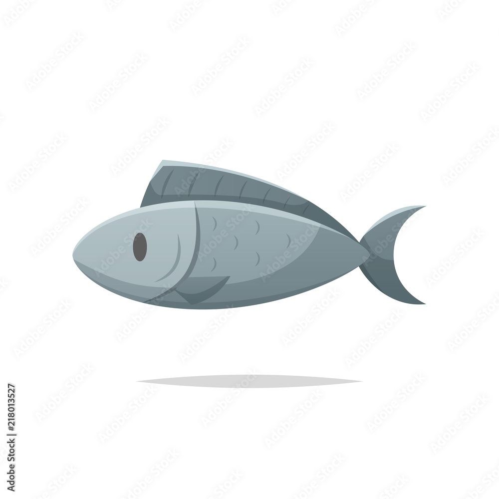 Wall mural Fish vector isolated illustration - Wall murals