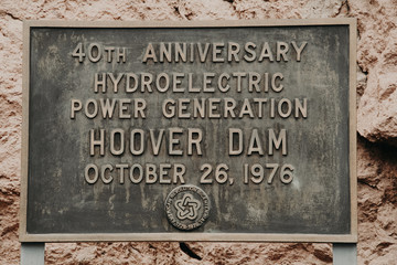 Hoover Dam Schild